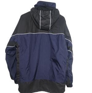 Vintage 90s Fila Snowboard Jacket XXL Navy Black W/Fleece Liner